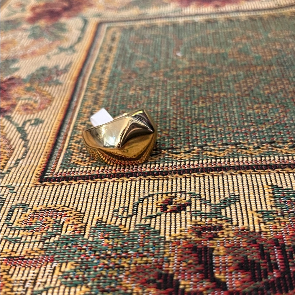 Chunky Gold Statement Ring nwt